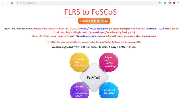 website of FOSCOS