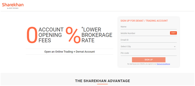 Create a Sharekhan Account