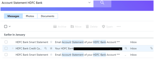 HDFC Bank Statement 