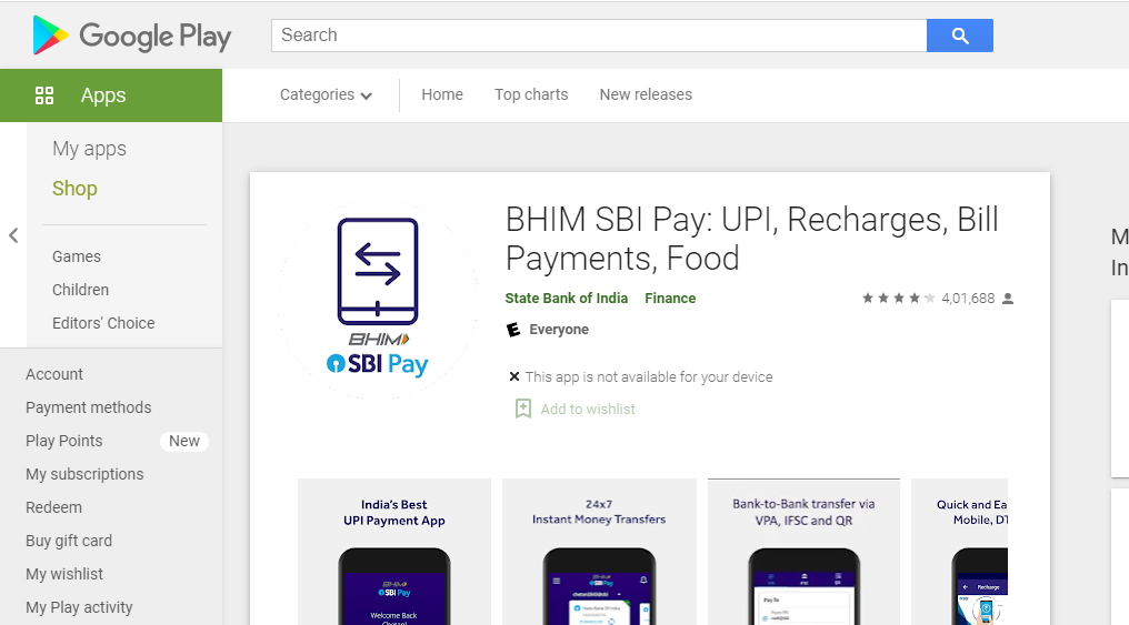 'BHIM SBI Pay' app
