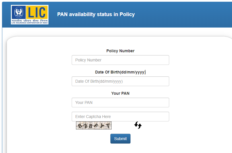 Link PAN Card with LIC Policy