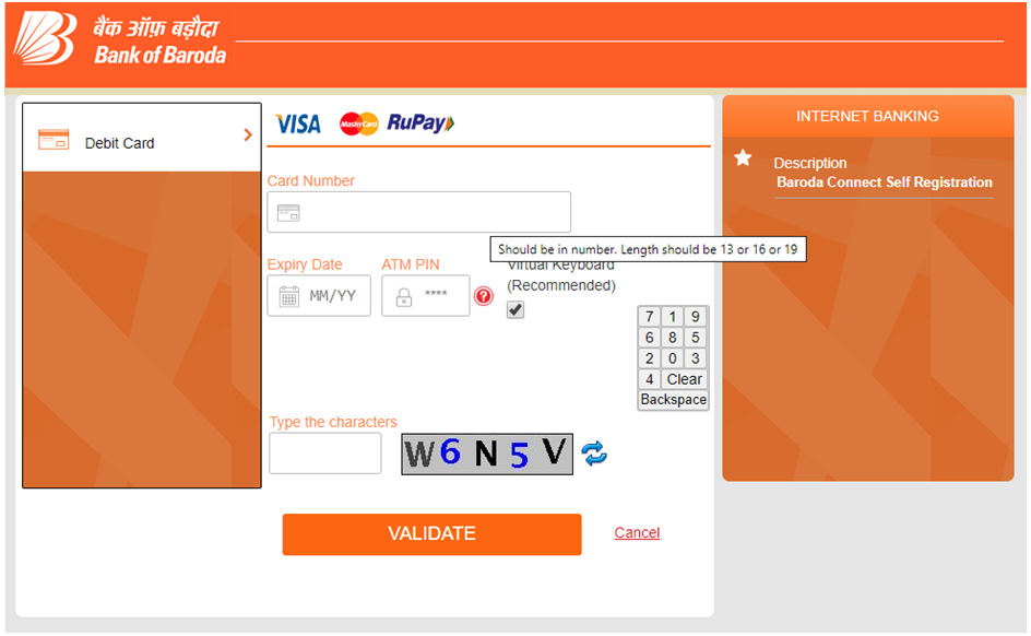 Bank of Baroda Net Banking