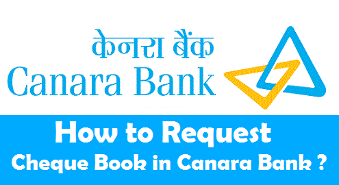 Canara Bank Cheque Book Request Online Via SMS