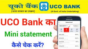 UCO Bank Mini Statement 