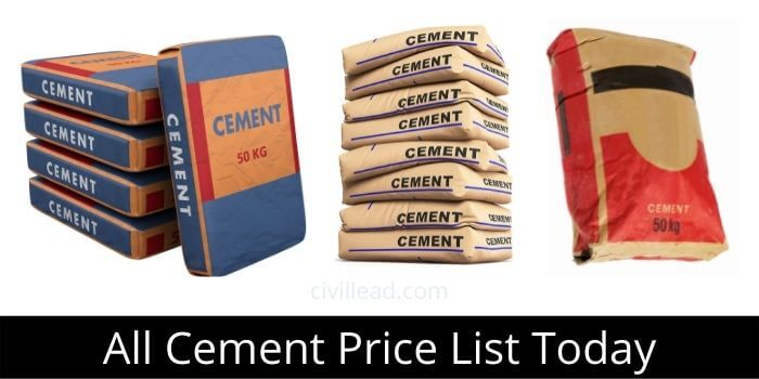 Cement Price Today 2022